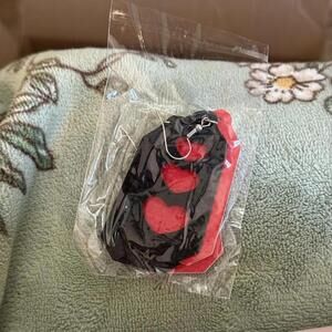 Heart Pattern Black and Red Cut out Heart Earrings